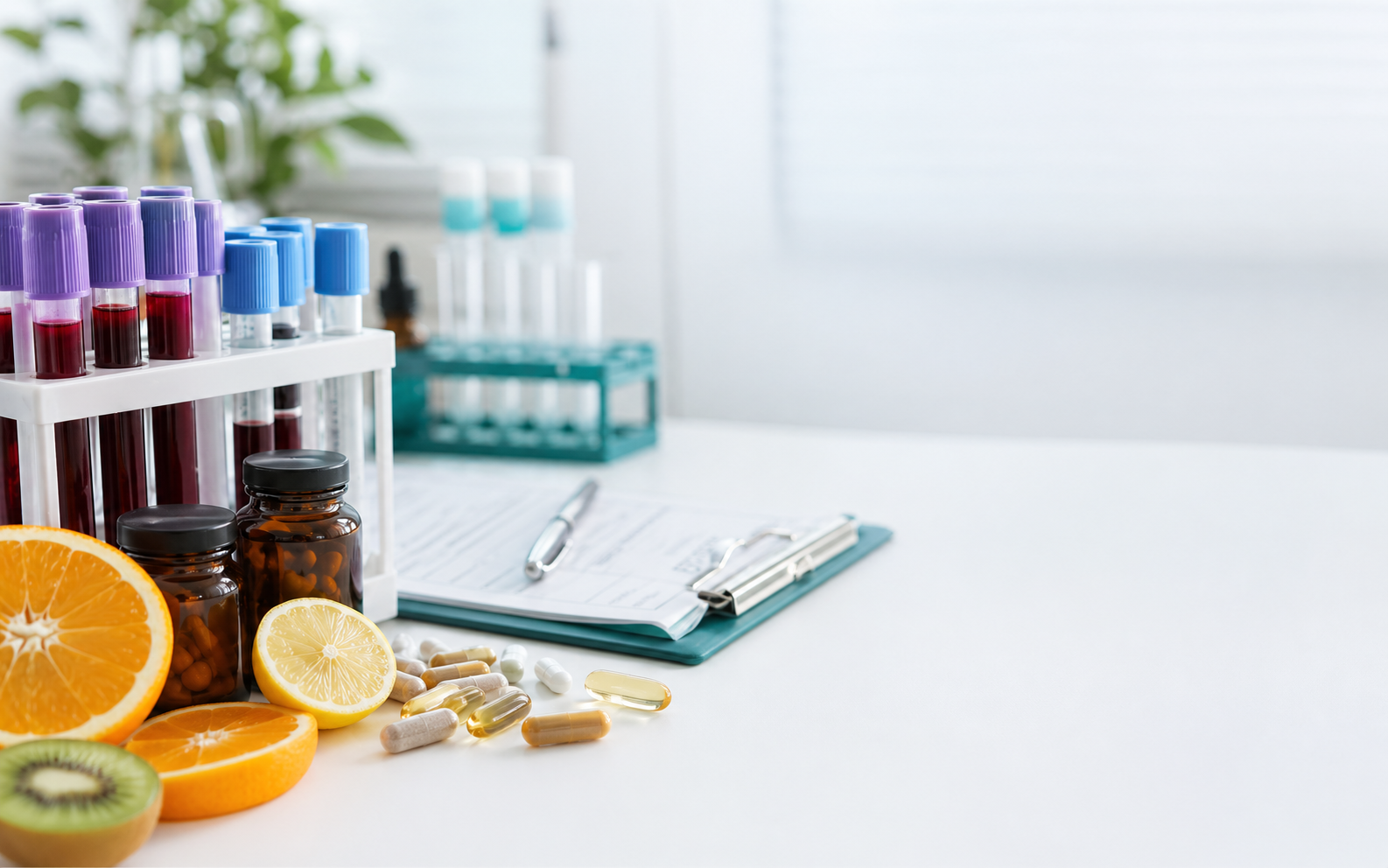Vitamin deficiency blood testing visual for Kent and East Sussex article